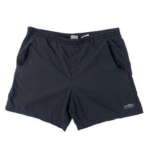 Columbia Black Packable PFG Nylon Shorts